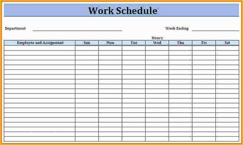 Free Work Schedule Maker Template Of Schedule Maker Template ...