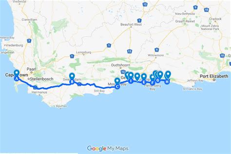 Garden Route Map - Ailyn Atlanta