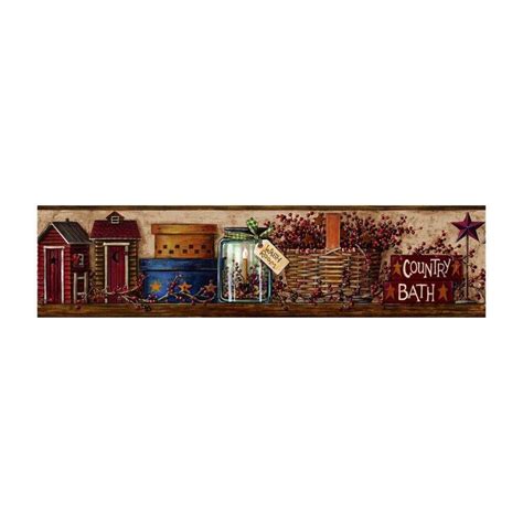 York Wallcoverings Best of Country Country Bath Wallpaper Border CN1159BD - The Home Depot ...