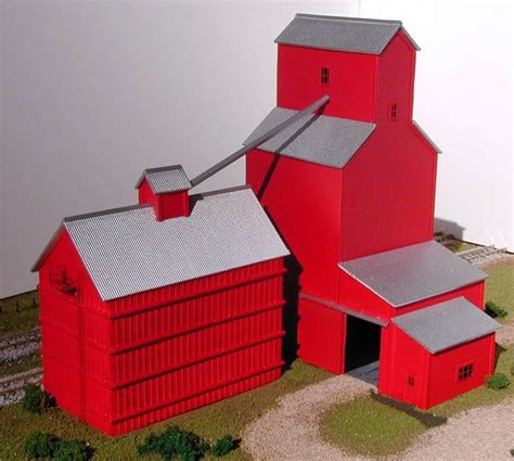 Model Grain Elevator Construction | Bird house, Outdoor decor, Elevation