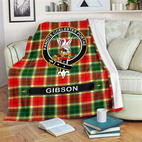 Clan Gibson Family Tartan Crest BlanketsVE12 – Tartan Today