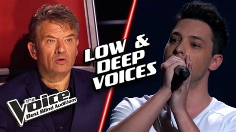 The LOWEST & DEEPEST voices of them all | The Voice Best Blind ...