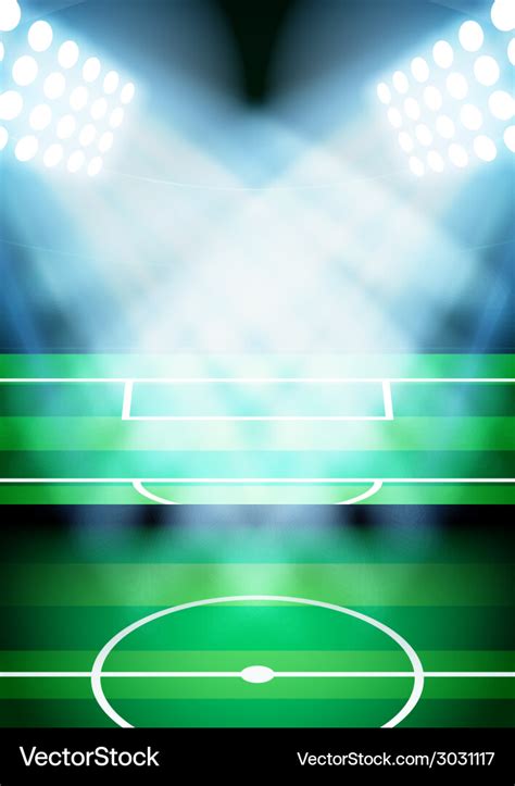 Background for posters night football soccer Vector Image