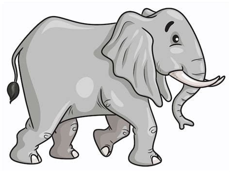 Premium Vector | Elephant walk cartoon