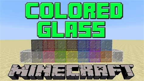 How To Make Colored/Stained Glass in Minecraft | Update 1.7.9 - YouTube