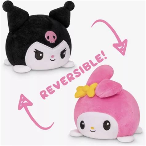 TEETURTLE X SANRIO Kuromi/ My Melody Reversible Plush Hello Kitty & Friends £23.88 - PicClick UK