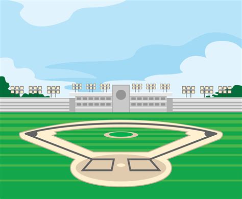 Baseball Stadium Vector Vector Art & Graphics | freevector.com