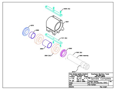 Spindle - Mechanical Parts - Service Parts | Overbeck Machine Tools