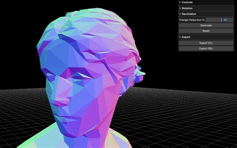 GitHub - AndrewSink/3D-Low-Poly-Generator: 3D Low Poly Generator / Mesh Decimation Tool