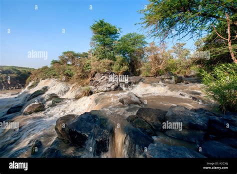 Awash river waterfall, Awash National Park, Awash National Park, Afar ...