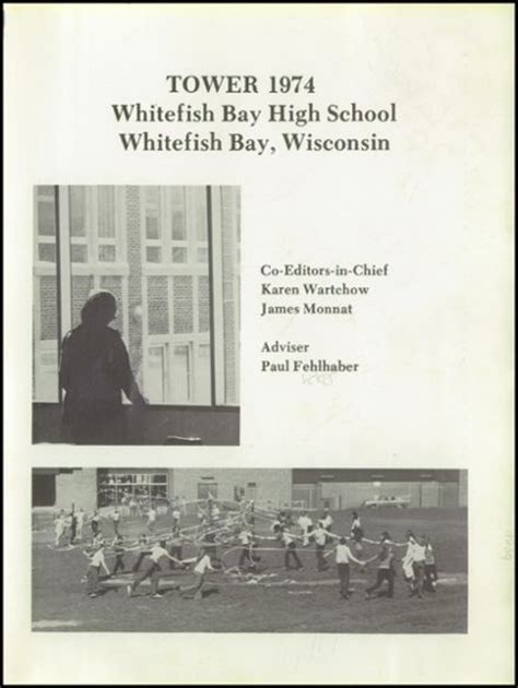 Explore 1974 Whitefish Bay High School Yearbook, Whitefish Bay WI ...