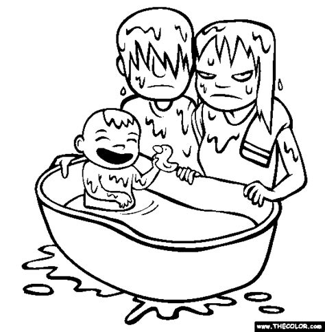 Baby Online Coloring Pages