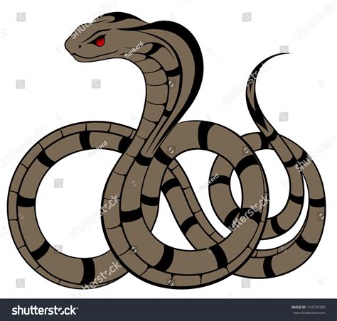 Snake, Cobra In The Form Of A Tattoo Stock Vector Illustration 114739390 : Shutterstock