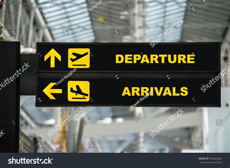 Airport Departure Arrival Information Board Sign Stock Photo 563622454 | Shutterstock