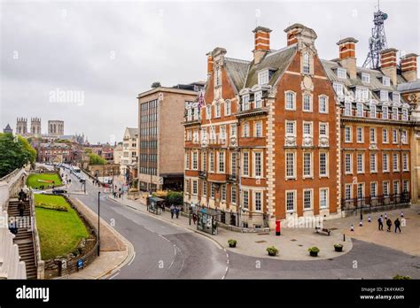 The Grand Hotel York. A brick build 5 star hotel inside the roman walls of York, Yorkshire ...