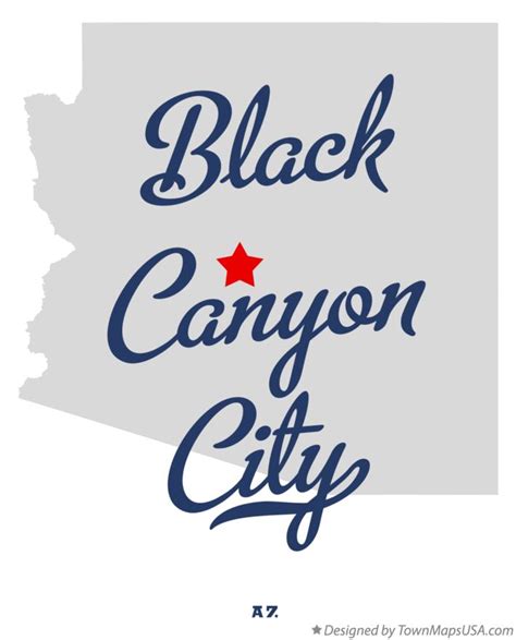 Map of Black Canyon City, AZ, Arizona