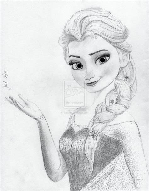 Elsa from Disney's Frozen by julesrizz on deviantART | Disney drawings sketches, Princess ...