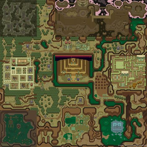 Zelda A Link To The Past Maps Desktop Background