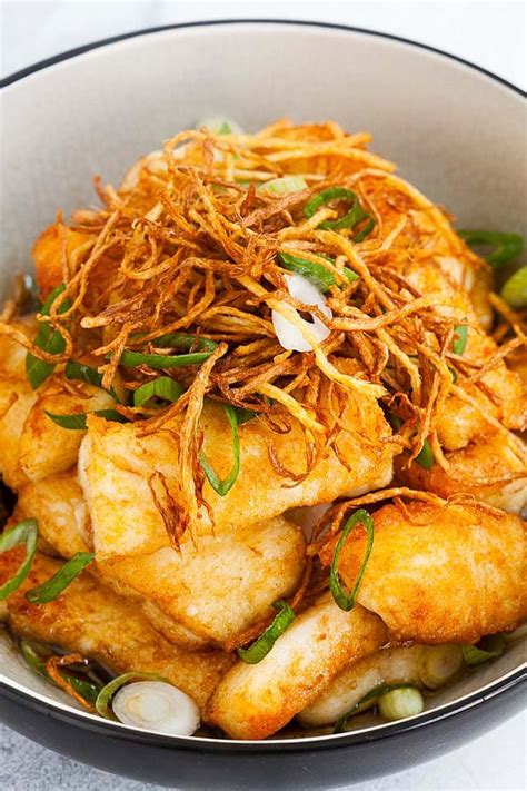 Ginger Soy Fish (Easy Halibut Recipes!!) - Rasa Malaysia