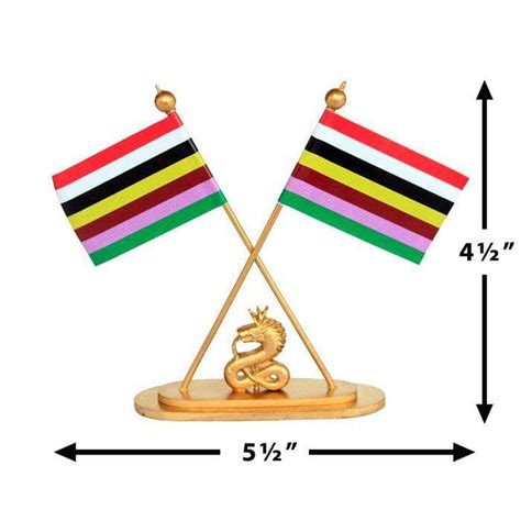 Salai Taret Firal (7 Salai Flag) with Pakhangba Figure - Height 4.½ inch – Pabung