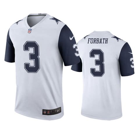 Dallas Cowboys Kai Forbath White Color Rush Legend Jersey – Www.nyjerseys.store