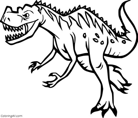 6 Free Printable Giganotosaurus Coloring Pages In Vector Format Easy To ...