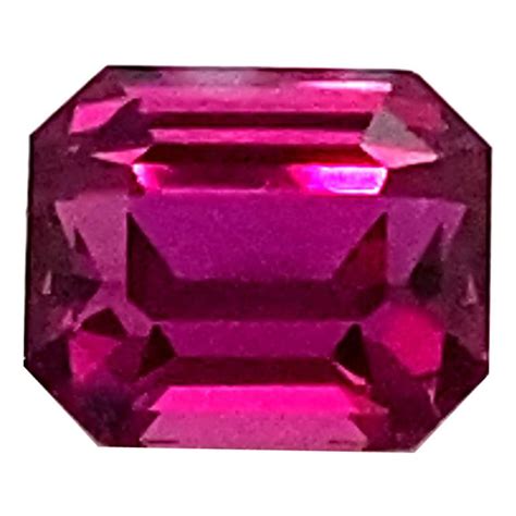 2.25 Carat GRS Certified Octagon Cut Vivid Purple-Red Ruby For Sale at ...