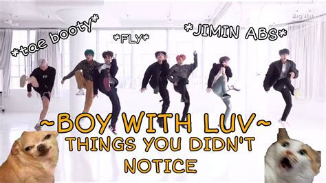 BTS BOY WITH LUV DANCE PRACTICE - "THINGS YOU DIDN'T NOTICE" - YouTube