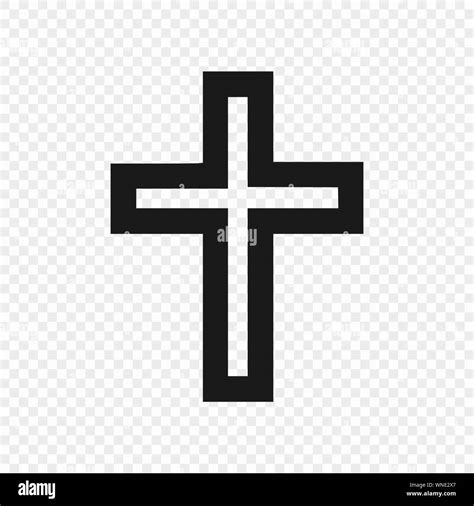 Latin cross - symbol of Christianity. Vector illustration Stock Vector ...