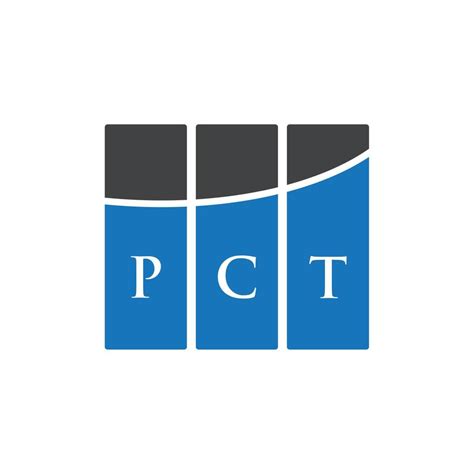 PCT letter logo design on WHITE background. PCT creative initials ...