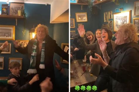 Rod Stewart spotted celebrating Celtic victory at…