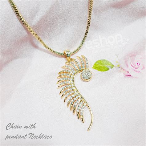 New Gold Plated Chain with Pendant - eshop.lk