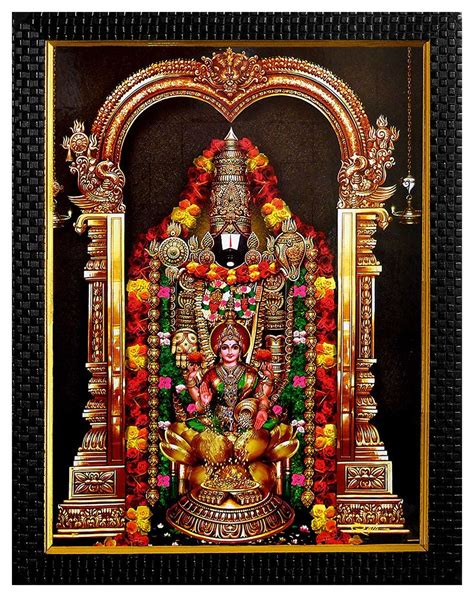 Balaji with Lakshmi - Wall Hanging | Lord ganesha paintings, Lord vishnu wallpapers, Shiva lord ...