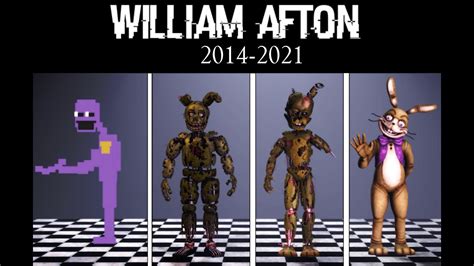 FNAF | Evolution of William Afton | 2014-2021 - YouTube