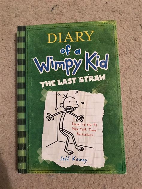 The last straw book, third in the series. In great condition, looks brand new | Wimpy kid, Books ...