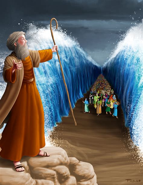 Moses and the sea by Designed-One on DeviantArt