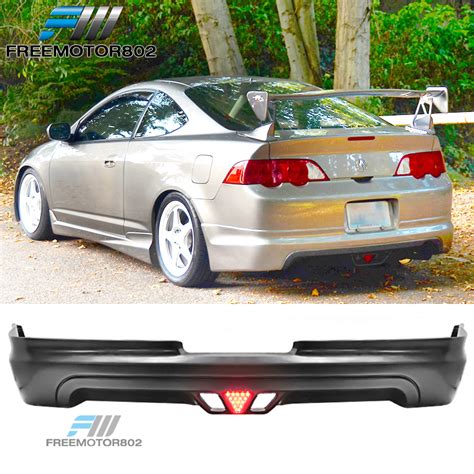 Fit 02-04 Acura RSX MUG Rear Bumper Lip Diffuser Spoiler w/LED Brake Light | eBay