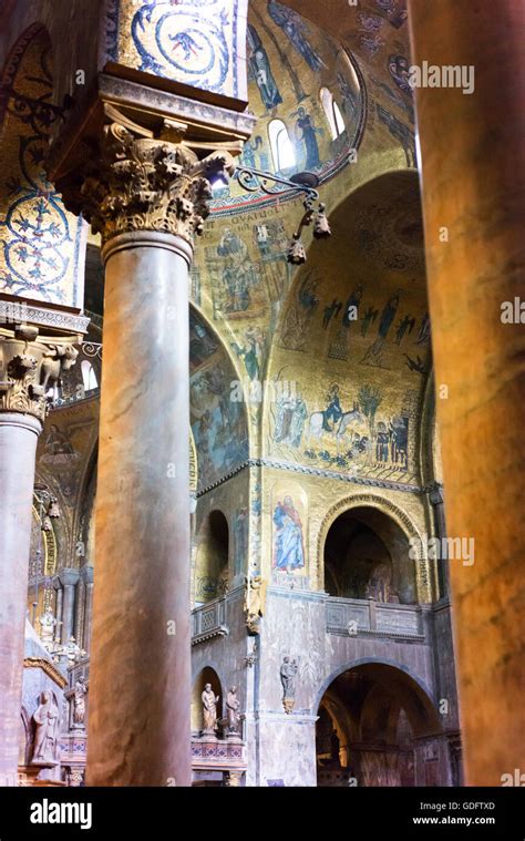 Interior of St Mark's Basilica Stock Photo - Alamy