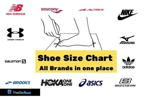 Shoe Size Chart - Top Running Shoes Popular Brands in One Place - Top information advice and ...