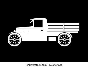 Old Truck Stock Vector (Royalty Free) 165209090 | Shutterstock