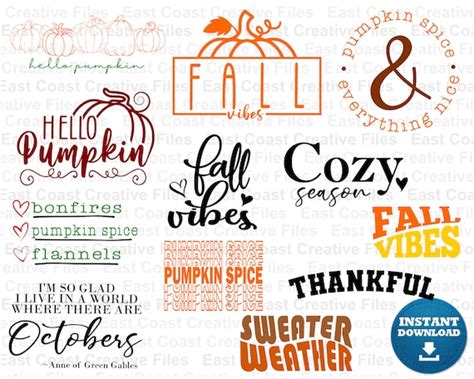 Fall SVG Bundle Fall Quotes Svg Bundle Fall Shirt SVG Happy - Etsy