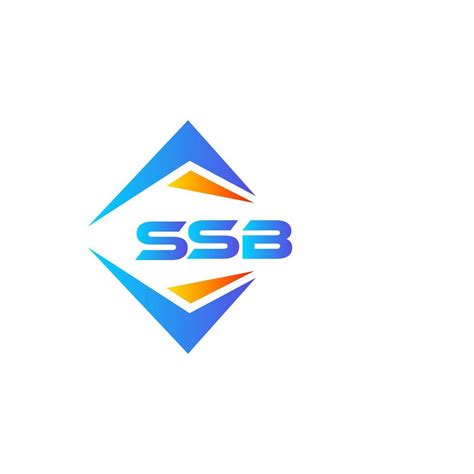 SSB abstract technology logo design on white background. SSB creative ...