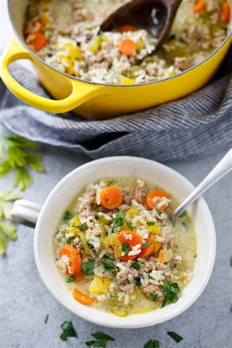 Ground Turkey and Rice Soup Recipe - Easy Ground Turkey Soup