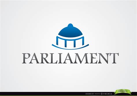 Blue Dome Parliament Logo Vector Download