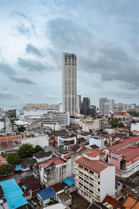 Majestic Komtar Tower of Penang. Editorial Stock Photo - Image of asia ...