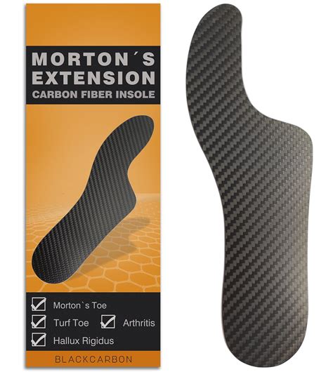 1 Piece Morton's Extension Orthotic,Carbon Fiber Insole,Rigid Foot Support Insert for Morton's ...