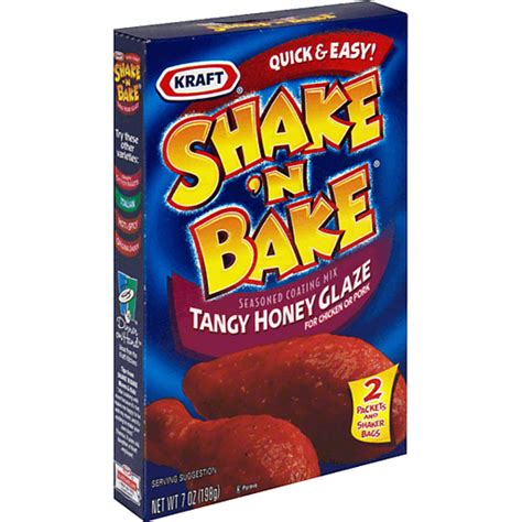 Shake N Bake Seasoned Coating Mix, Tangy Honey Glaze for Chicken or ...