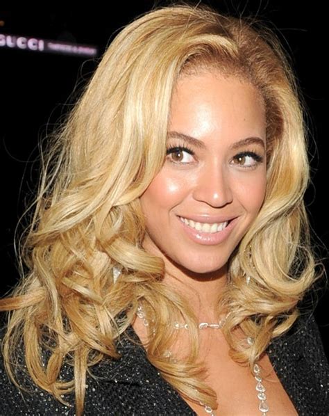 Beyonce Hairstyles: Modern Blond Long Curls - Pretty Designs