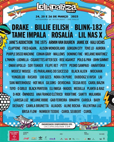 Lollapalooza's 2023 South America Lineup Includes Drake, Blink-182 ...