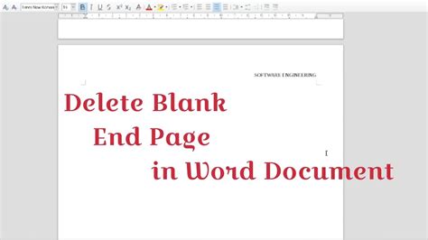 How To Remove Extra Blank Page At The End Of A Word Document - Printable Online